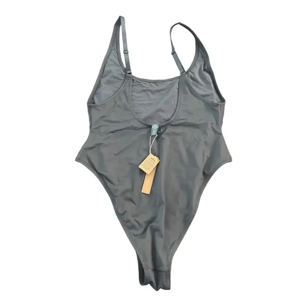 SKIMS Swim One Piece Swimsuit Scoop Neck Beach Pool Vacation XL